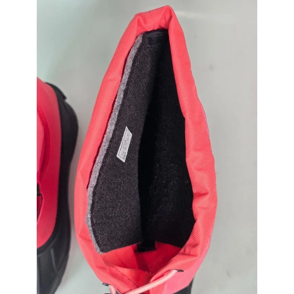 Columbia Powderbug Women's Boots Size 6 EU 38 Pink Black Rain Outdoor Snow Shoes